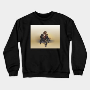 Circus Series Smoking Chimpanzee Crewneck Sweatshirt